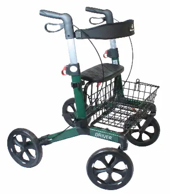 Produktbild Outdoor Rollator Driver Dunkelgrün L