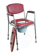 Zusätzliches Produktbild für Toilettenstuhl höhenverstellbar, bordeaux