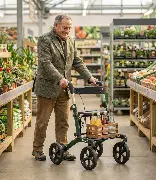 Zusätzliches Produktbild für Outdoor Rollator Driver Dunkelgrün L