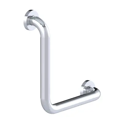 Produktdetails: Haltegriff Inox Care Winkelgriff 90° Hochglanzpoliert Produktbild Haltegriff Inox Care Winkelgriff 90° Hochglanzpoliert