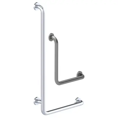 Produktbild Haltegriff Inox Care Winkelgriff 90° Satiniert / Hochglanzpoliert