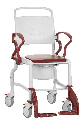 Produktbild Rebotec Toilettenrollstuhl Hamburg, höhenverstellbar