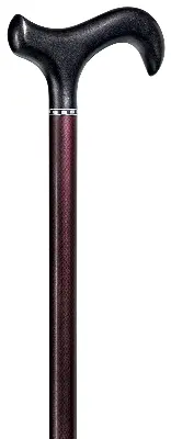 Produktbild Gehstock Carbon Derby Aubergine matt