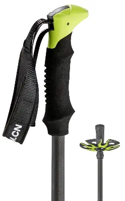 Produktbild 3-teiliger Wander- und Trekkinggehstock Carbon mit Stabgriff