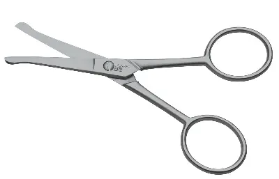 Produktbild Erbe Herren-Bart-Nasenhaar-Schere rostfrei 10,5 cm