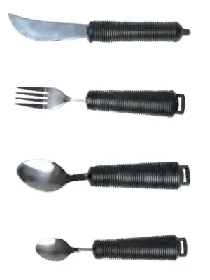 Produktbild Besteck-Set Flex schwarz, biegsam