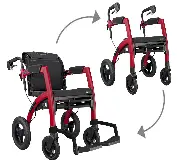 Zusätzliches Produktbild für Rollz Motion Performance Rollator-Rollstuhl in einem