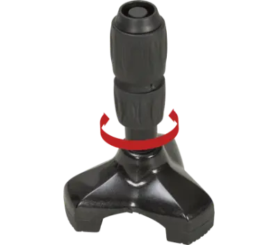 Produktbild für Gehstockspitze mit Gelenk und Federung