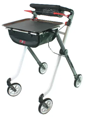 Produktbild für Indoor-Rollator Pixel schwarz-weiß