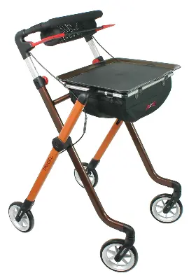 Produktbild für Indoor-Rollator Pixel toffee-braun