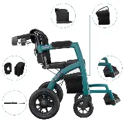 Zusätzliches Produktbild für Rollz Motion Performance Rollator-Rollstuhl in einem