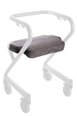 Produktdetails: Polstersitz Webstoff mittelgrau für Wohnraumrollator Produktbild Polstersitz Webstoff mittelgrau für Wohnraumrollator