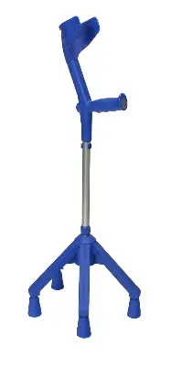 Produktbild für Vierfuß-Unterarmgehstütze Quadro enzianblau