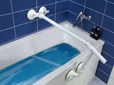 Produktdetails: Roth mobiler Haltegriff QuattroPower Wanne mit Griffhorn 850 mm Produktbild Roth mobiler Haltegriff QuattroPower Wanne mit Griffhorn 850 mm