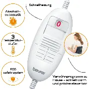 Zusätzliches Produktbild für Beurer Heizkissen HK49 Cosy für Bauch und Rücken, grau