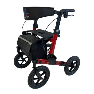 Produktbild für Reise Outdoor Rollator Ektos weinrot