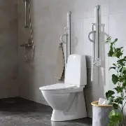 Zusätzliches Produktbild für Etac OptimaL Wandklappgriff mit Bodenstütze