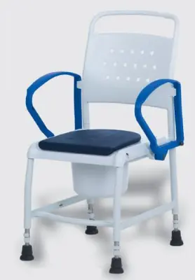 Produktbild für Rebotec Toilettenstuhl KÖLN grau/blau