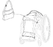 Zusätzliches Produktbild für Invacare my Blanket Regenschutz Winter L/XL für Rollstuhlfahrer