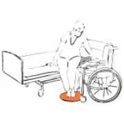 Zusätzliches Produktbild für Etac Drehscheibe PediTurn, weich