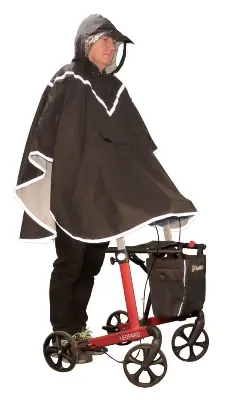Produktbild Regenponcho für Rollatornutzer L schwarz
