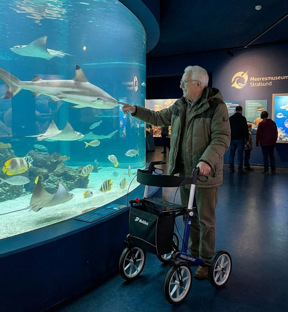 Rollator Panda Meeresmuseum Stralsund