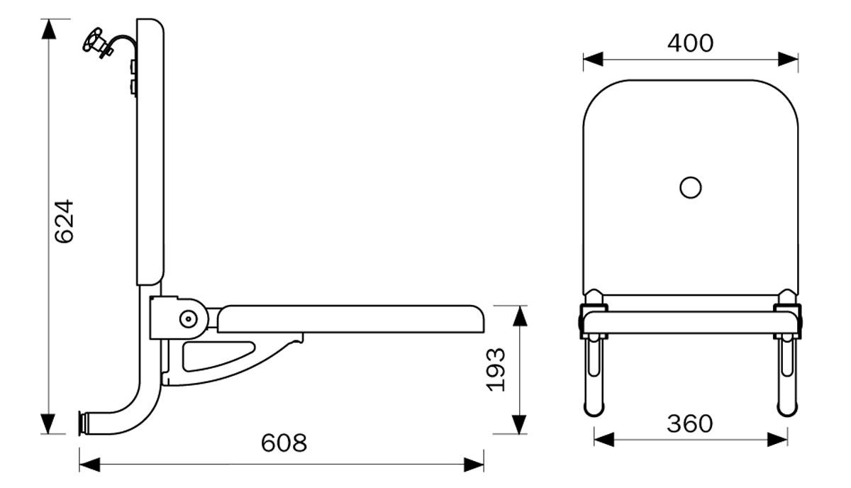 ConceptPro Duschsitz zum Ei