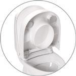 Toilettensitzerh&ouml;hung Cloo mit Armlehen - aufrechte Position