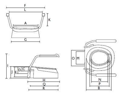 Ma&szlig;e Toilettensitzerh&ouml;hung Aquatec 900